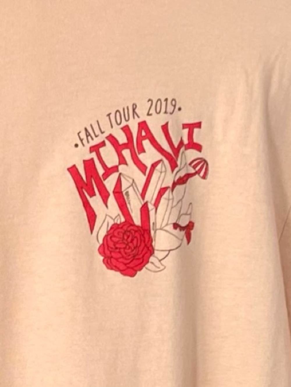 Mihali 2019 Summer Tour Shirt Short Sleeve Tagless Concert Tee SzL, XL - Picture 2 of 5